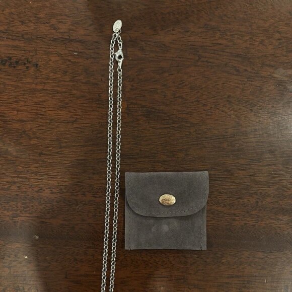 Vivienne Westwood orange crystal saturn necklace - Picture 3 of 5